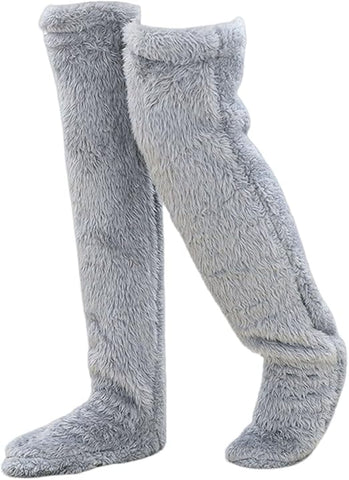 Teddy Legs Long Socks,Cozy Socks Thigh High