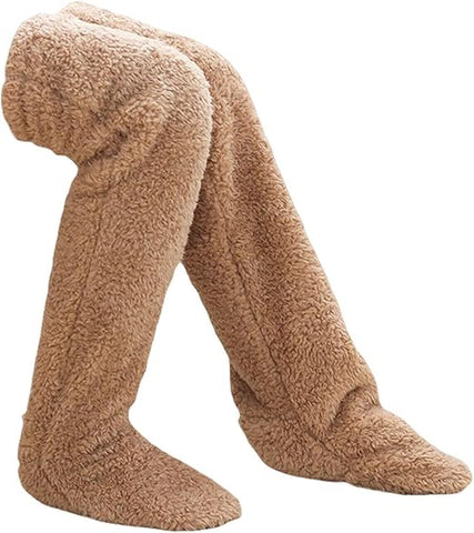 Teddy Legs Long Socks,Cozy Socks Thigh High