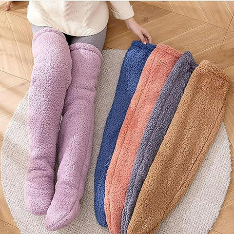 Teddy Legs Long Socks,Cozy Socks Thigh High