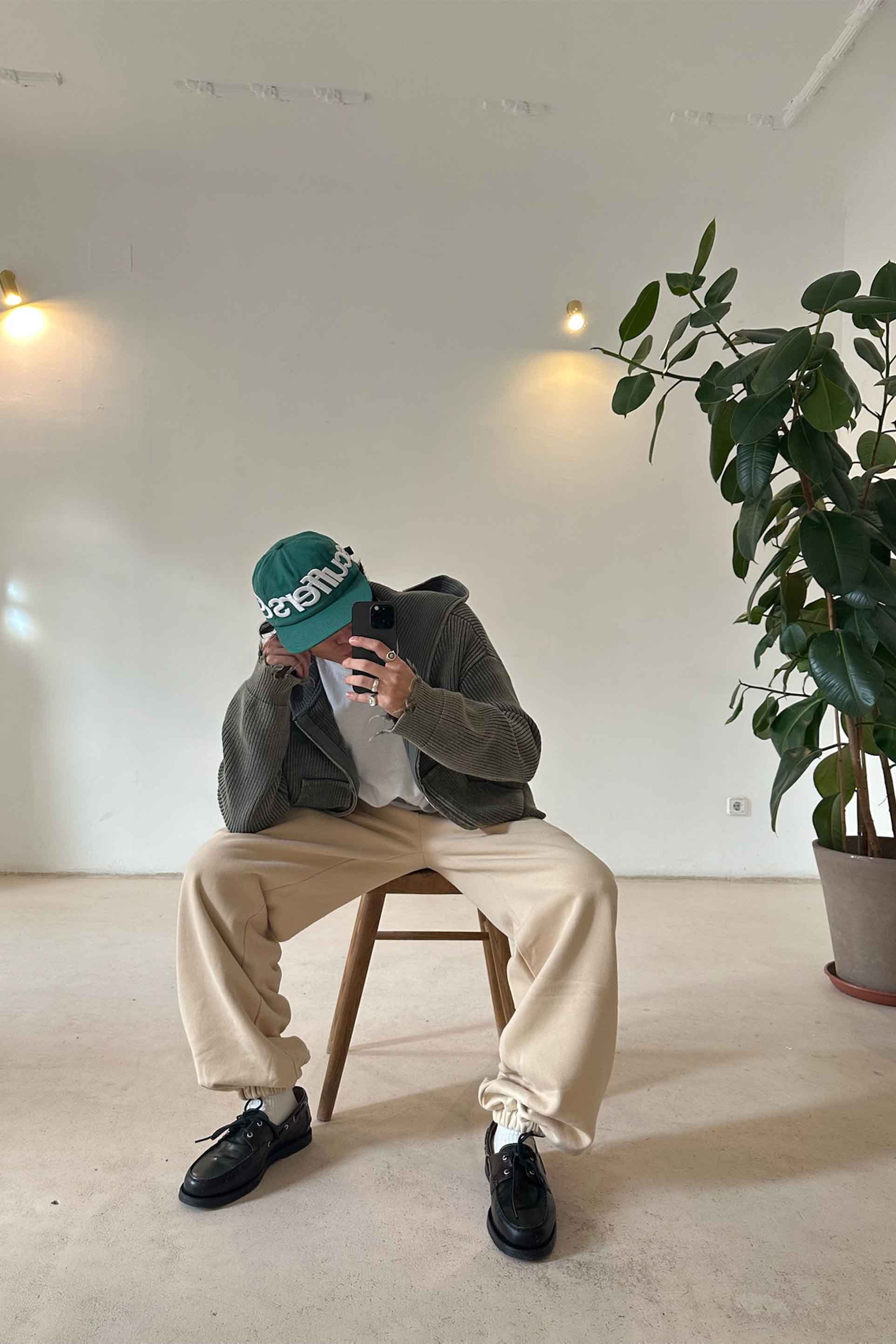 Scuffers Buzz Dusty Green Oversized Knit Half-Zip Sweater - Cozy, Stylish Comfort