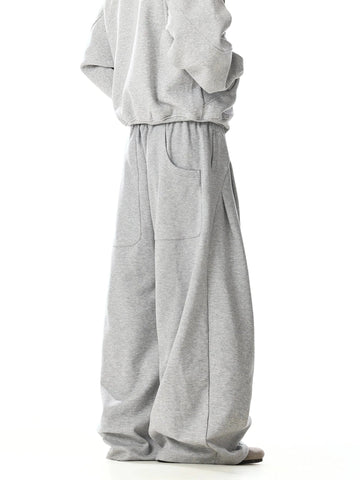 RT No. 32018 GRAY WIDE SCIMITAR SWEATPANTS