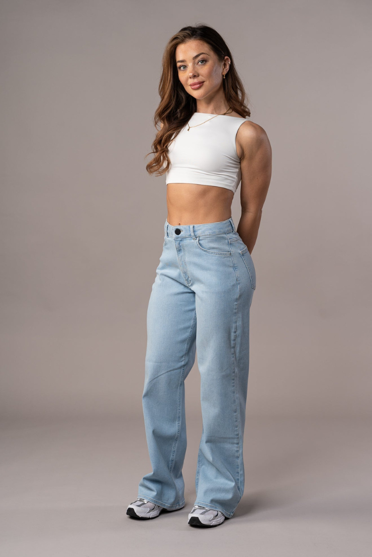 Womens Baggy Fitjeans - Vintage Blue