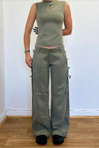 peter trouser - sage