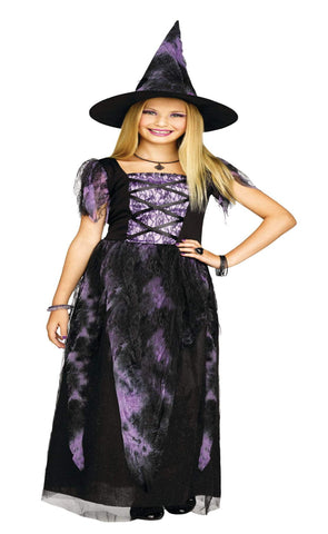 Starlight Enchanted Witch Halloween Costume with Hat, Kids, Assorted Sizes